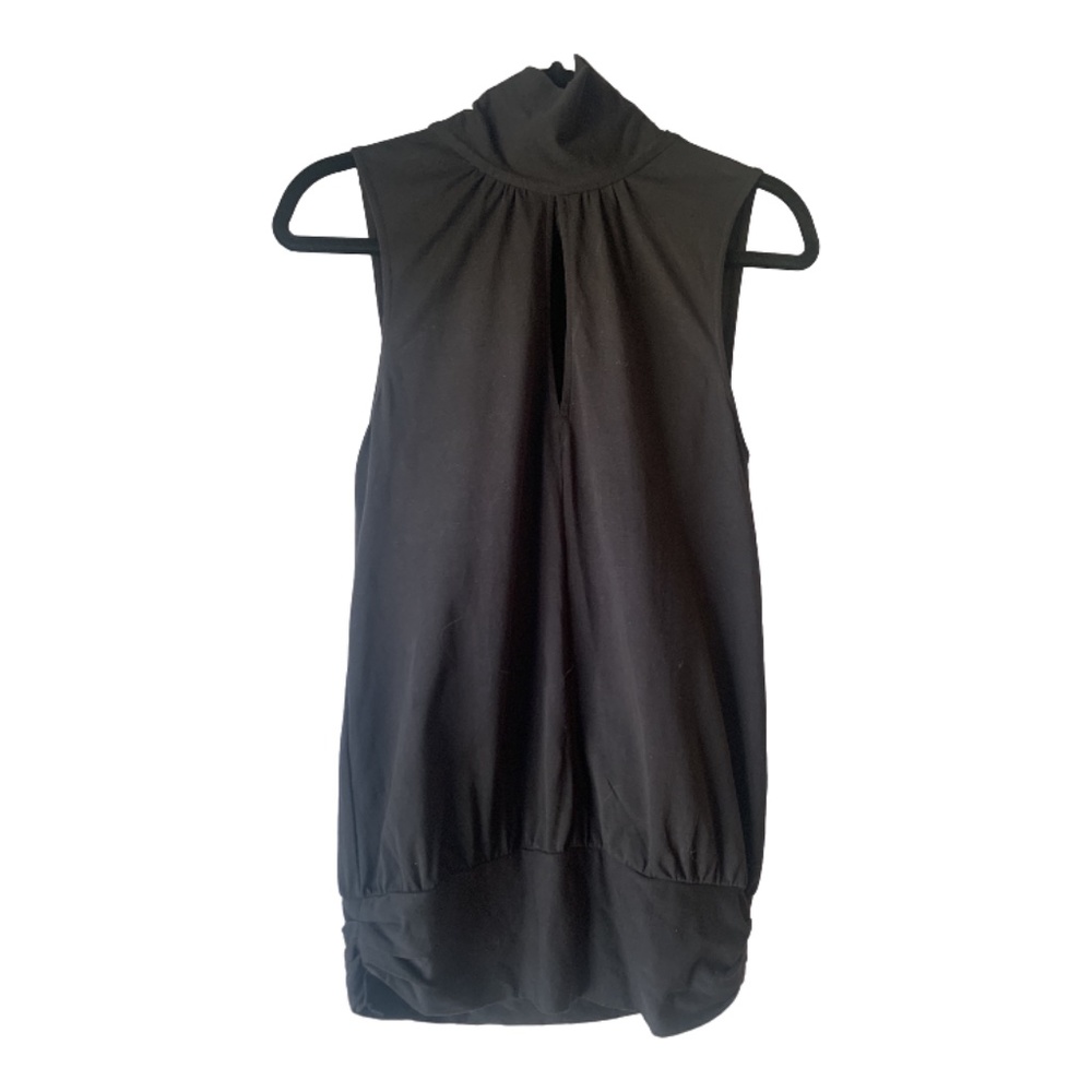 Theory Key Hole Tie Neck Shirt